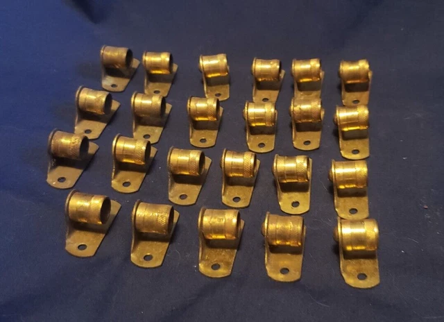 Antique Brass Curtain Rod Holder (2 Items) 4