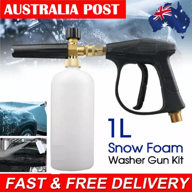 1L Snow Foam Lance Cannon Bottle Soap Gun Sprayer For Clean Car Pressure Washer