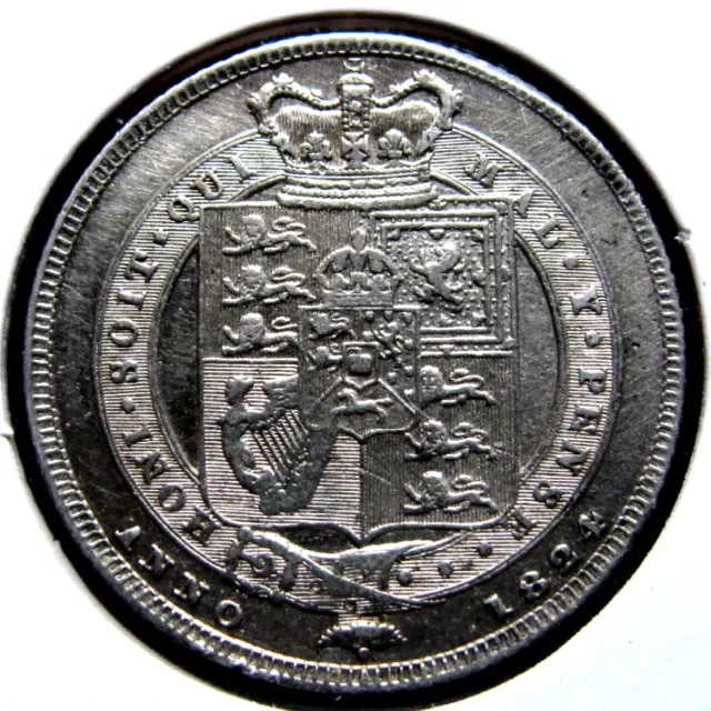 Great Britain - Shilling 1824 Km# 687, High Grade