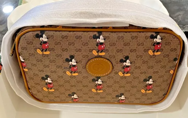 GUCCI DISNEY MICKEY Mouse Crossbody Shoulder Bag Printed Micro GG Coated  Canvas £836.62 - PicClick UK