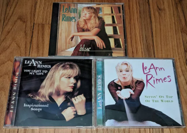 LeAnn Rimes - Sittin' On Top Of The World + You Light Up My Life + Blue (CD Lot)