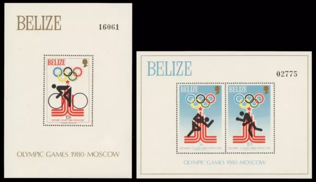 Belize 1979 - Mi-Nr. Block 10-11 ** - MNH - Olympia Moskau