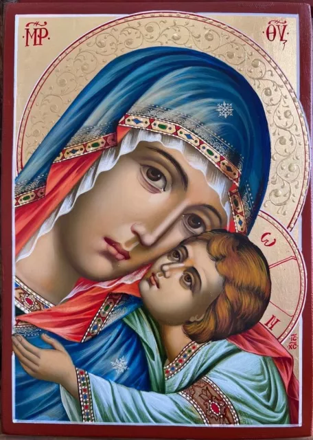 Orthodox icon 30x40m , handpainted , handamde , gift , Mother of God