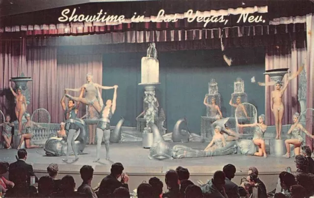 Las Vegas Nevada Lavish Floor Show Theatre Scene Showgirls OLD PHOTO