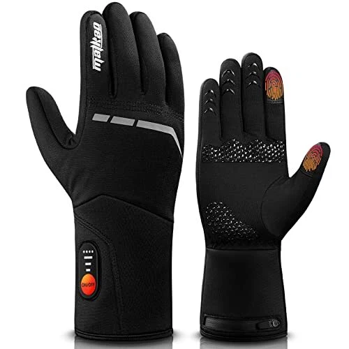 Heated Gloves Liners for Women Men Rechargeable Battery Thin Heated Work Glov...