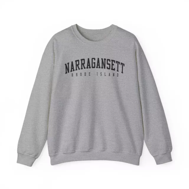 Narragansett Rhode Island RI Sweatshirt Gifts Crew Neck Long Shirt Crewneck Men