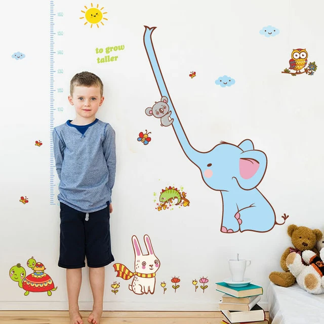 HEIGHT CHART FOR kidsWall DecalsKids Measure Growth Wall Stickers