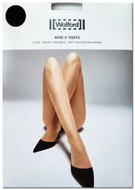 NEW WOLFORD nudo 8 collant nero collant 8 S