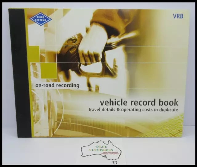 Zions Systems Vehicle Record Book travel details & operating costs Duplicate VRB