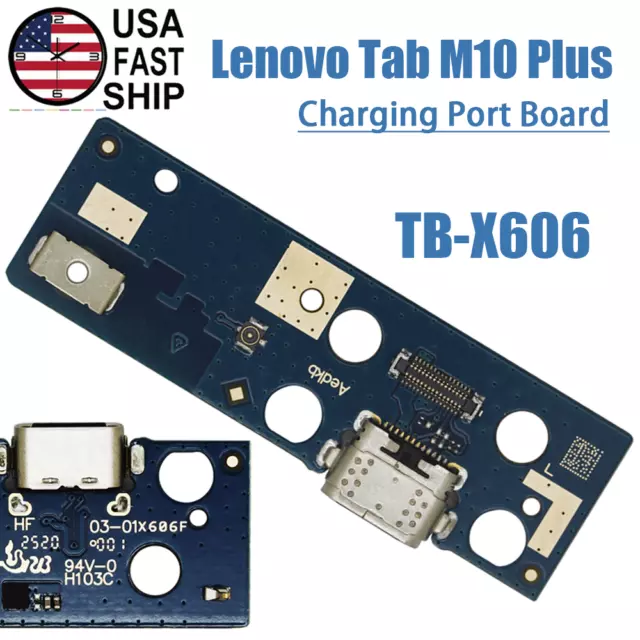New USB Charging Port Board Dock Connector PCB For Lenovo Tab M10 Plus TB-X606