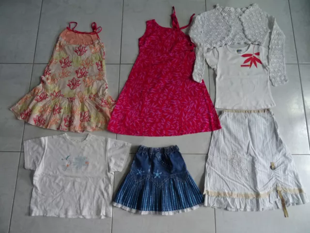 lot vêtements  été fille 8 ans: Marèse,Jean Bourget,catimini