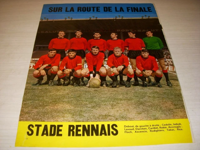 Magazine Stade Rennais Février 1986 N°4 + Poster équipe – Rare Et Collector