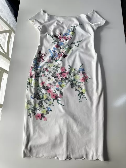 Ted baker gillyy bardot sales dress in berry sundae