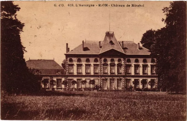 CPA AK L'Auvergne RIOM Chateau de MIRABEL (409463)