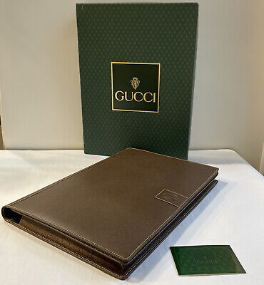Gucci vintage Raro borsa Pelle, cartella porta Documenti da Collezione Nuovo