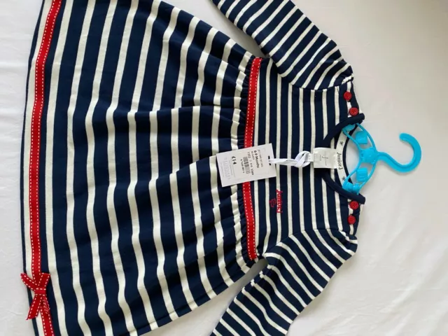 Jasper J Conran Girls baby,s Navy Stripe Dress