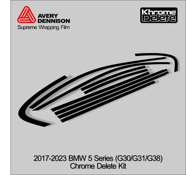 Chrome Delete Vinyl Overlay Kit For 2018-2023 Audi Q5 Window Trim - Matte Or Gloss Black