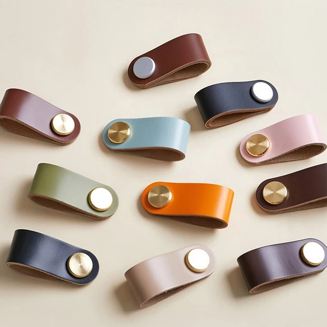 Leather Drawer Pulls For Drawers Leather Drawer Pulls 3Pcs Leather Pulls + Screw
