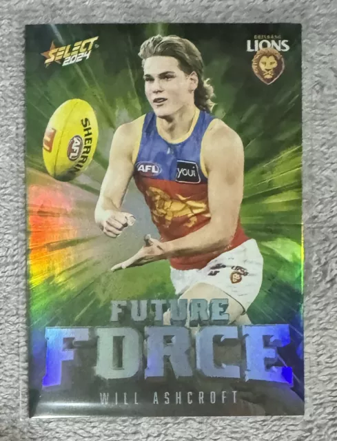 2024 AFL Select Footy Stars Future Force Green Will Ashcroft 186/195 Brisbane