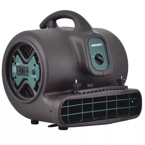 Masterforce® 1/3 HP 2400 CFM Gunmetal/Green Air Mover