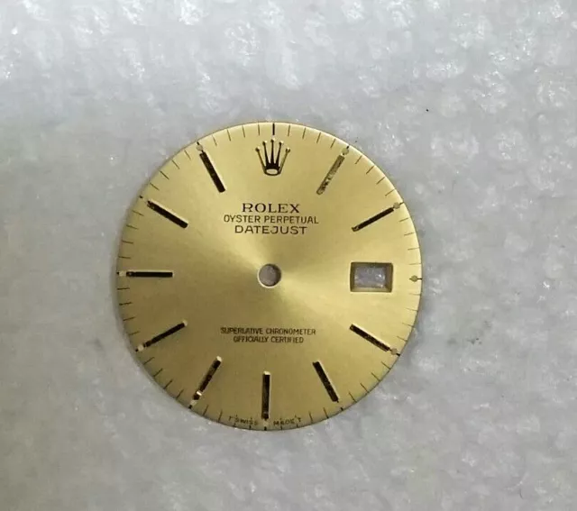 Rolex Ziffernblatt Fabrik Aufdruck FÜR HERREN Datejust 36MM Gehäuse Gold Farbe