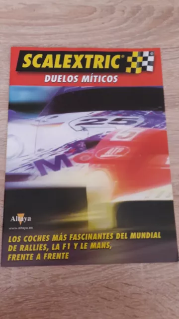 Folleto De Presentación Colección Scalextric Duelos Míticos Altaya Y Certificado