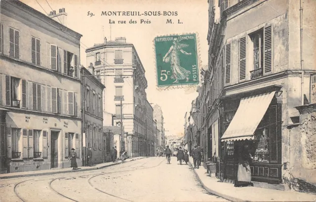 93-Montreuil Sous Bois-La Rue Des Pres-N°6031-H/0245