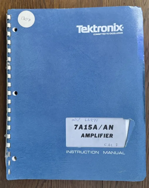 Tektronix 7A15A Amplifier Instruction Manual