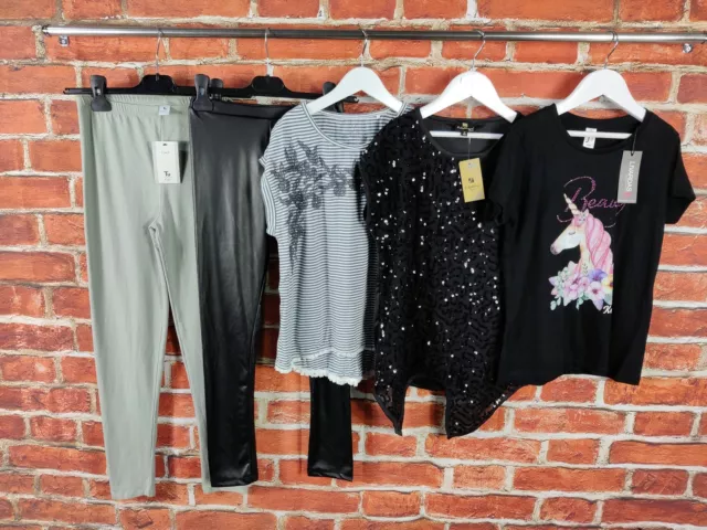 Girls Bundle Age 11-12 Years Zara Next Etc Leggings T-Shirt Sequins Party 152Cm
