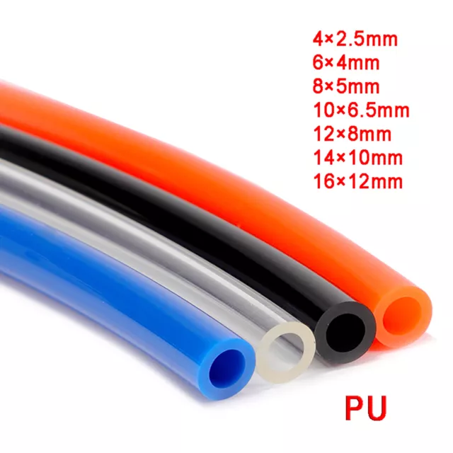 Polyurethane Flexible Tubing Pneumatic PU Pipe Tube Air Water High Pressure Hose