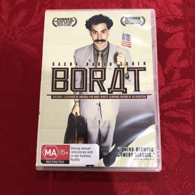 BORAT DVD Movie - Region 4 PAL - Comedy - Sacha Baron Cohen - Free Postage