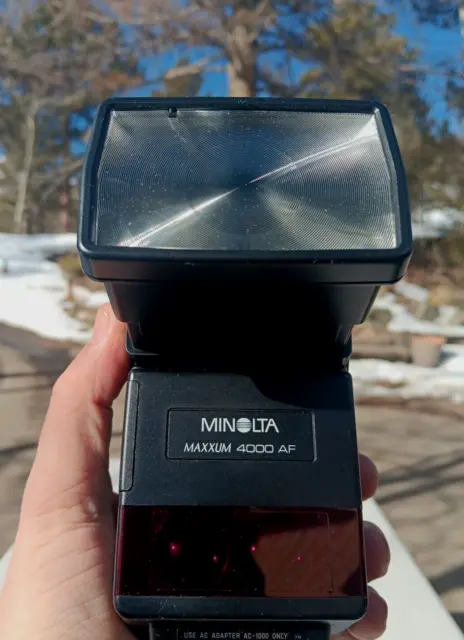 MINOLTA MAXXUM 4000 AF FLASH Photography Camera EXCELLENT Condition One Owner