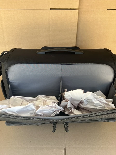 Tumi Alpha Garment 4 Wheeled Carry On Rolling Bag $925 Black 22303038 3