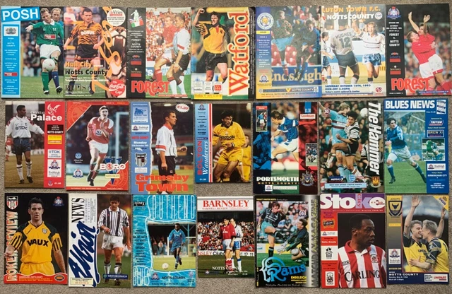 NOTTS COUNTY FC 1993 1994 AWAY FOOTBALL PROGRAMME COLLECTION ...