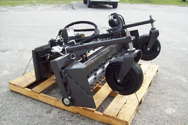 Harley Rake MX7H 84" Hydraulic Angle for Large Skid Steers, FREE Shipping al 48