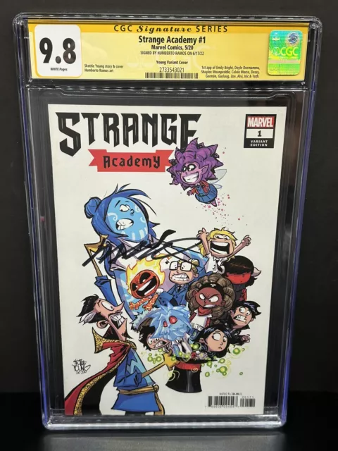Strange Academy #1 Young Variant CGC SS 9.8 Signed by Humberto Ramos Marvel 2020
