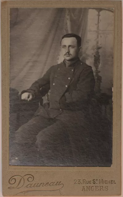 Dauneau Angers Photographie Carte de visite Cdv Vintage Argentique