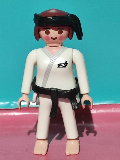 Playmobil Figure Femme Karateka Yudoka Taekwondo Yudo Karate Ceinture Noire