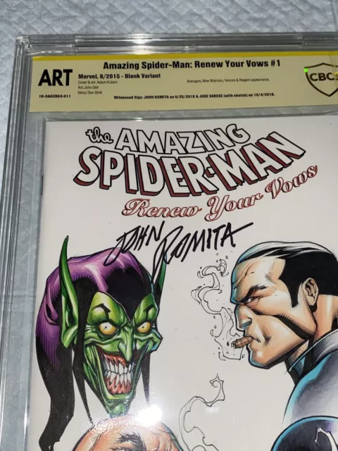 Amazing Spider-Man #1 Cbcs 9.8 Ss Original Art John Romita Sr & Jose Varese 3