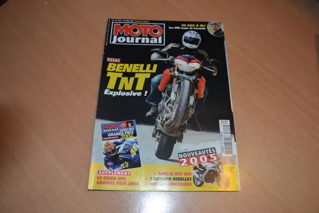 MOTO JOURNAL N° 1612 Benelli TnT 1130.Guide Moto GP 2004