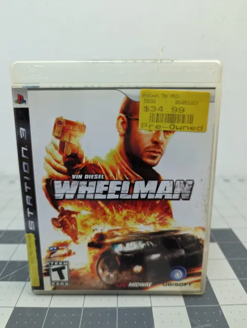 Vin Diesel Wheelman Sony PlayStation 3 PS3 Complete w/ Map Tested Free Shipping