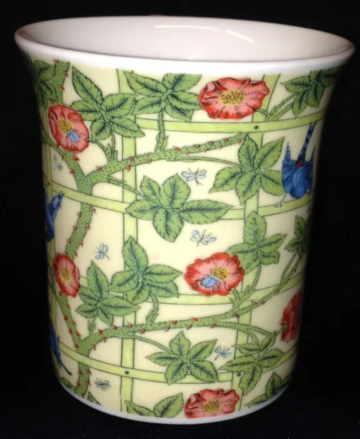 Queen's Fine Bone China Morris & Co Trellis Cup Or Mug 10 Oz Blue Birds 2