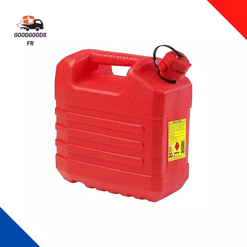 Jerrican Essence 20 L - Avec Bec Verseur Rigide - Homologué Pour Carburant