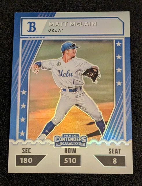 Matt McClain 2021 Panini Elite Extra Edition College Tickets Prizm