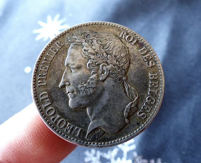 Belgique - 5 Francs Léopold Ier 1849, AR, SUP
