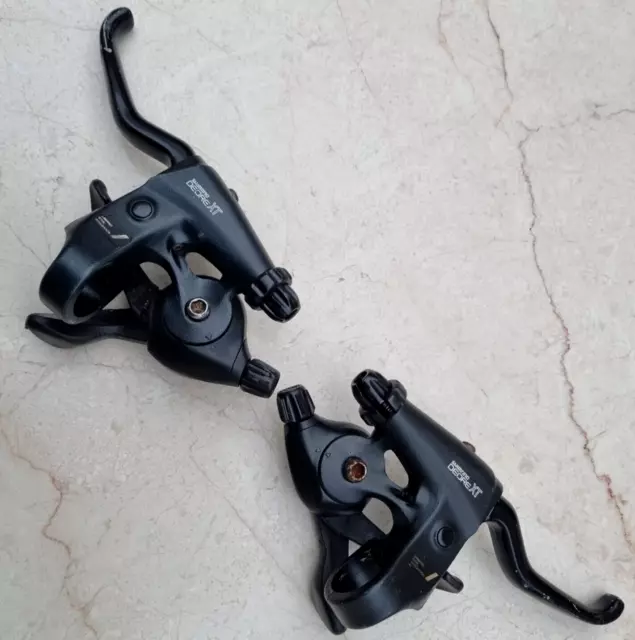 Shimano Deore XT ST-M095 3x7 brake/shifter lever combined integrated Pair of