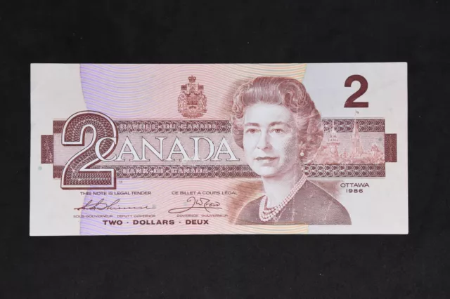 Canada $2 Two Dollars Banknote - Ottawa 1986 P#94b Fine