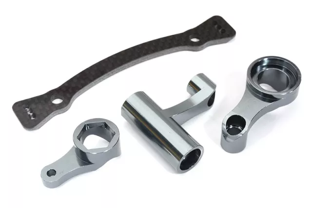 Premium CNC-Machined Aluminum Steering Bell Crank Set Designed for Hyper 8.5