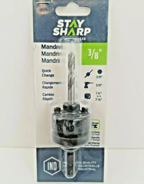 3/8" Professional Quick Change Mandrel 1054282 Stay Sharp by EAB