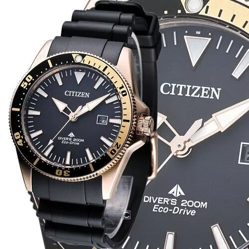 OROLOGIO CITIZEN ECO Drive Uomo Placcato Oro Rosa Subacqueo 200M BN0104 09E Venditore UK EUR 264 08 PicClick IT
